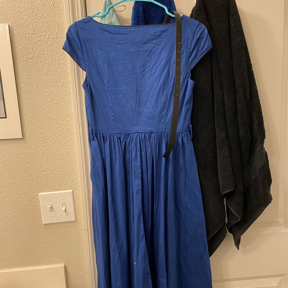Lindy Bop Blue Vintage Dress - Picture 3 of 3